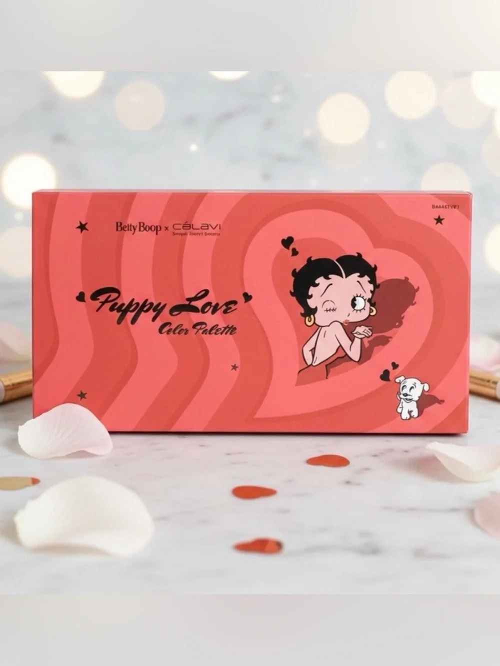 Betty Boop x Celavi Puppy Love Eyeshadow Palette — Coral Pink Shades